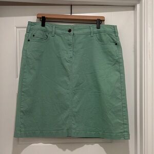 Boden Green Cotton Skirt